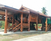 ขายบ้านไม้ทรงไทย สวยมาก บ้านปรก เมืองสมุทรสงคราม 