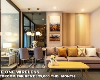 FOR RENT LIFE ONE WIRELESS 1 BEDROOM 25,000 THB
