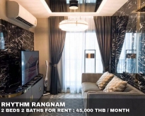 FOR RENT RHYTHM RANGNAM 2 BEDROOMS 45,000 THB