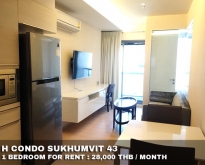FOR RENT H CONDO SUKHUMVIT 43 1 BEDROOM 28,000 THB