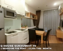 FOR RENT Q HOUSE SUKHUMVIT 79 1 BED 15,000 THB
